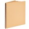 12x12 Scrapbook Album Hardcover (Blank), Kraft Paper Material Spiral Bound Sketchbook for Drawing, Writing, Arts and Crafts Projects, Home, Office, School (40 Sheets Total)